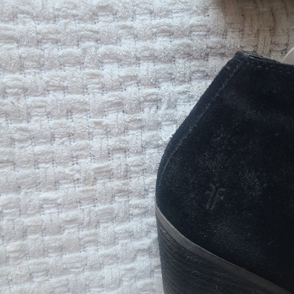 FRYE Black Suede Ankle Boots Women's Size 8.5 - Picture 11 of 15